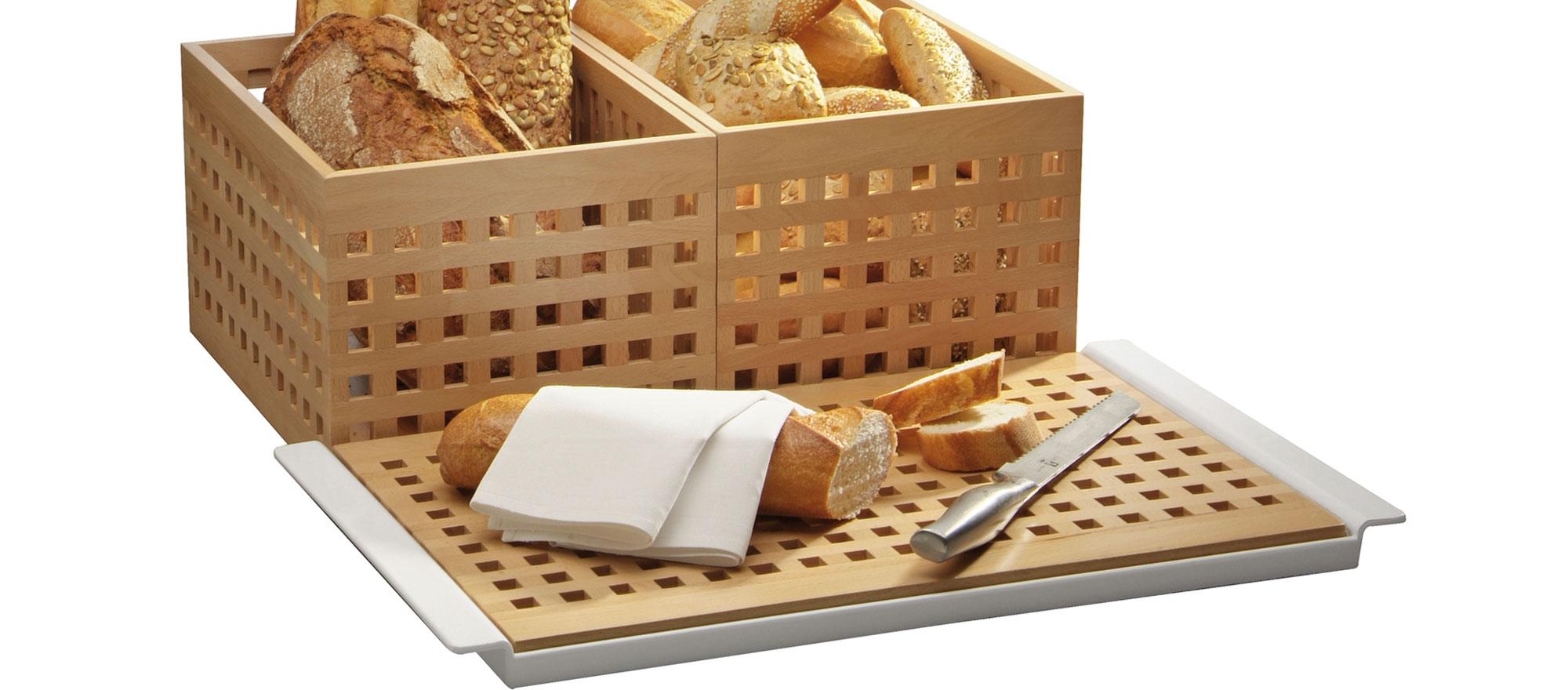 Tabla para cortar pan de APS. Catálogo Buffet y Catering Paneras y