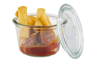 Weck-glasses with lid, 3 pcs. 